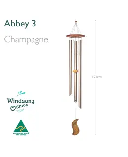 Abbey Wind Chime (3 Pipe) - Champagne