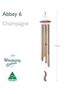 Abbey Wind Chime (6 pipe) - Champagne