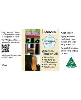 Gilly's Windsong Alfresco Timber Oil - 50ml