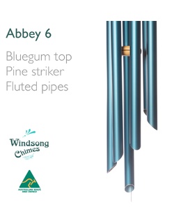 Abbey Wind Chime (6 Pipe) - Blue