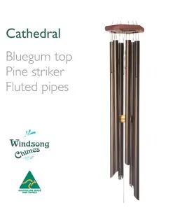 Cathedral Wind Chime - Bronze