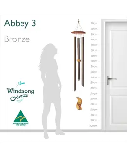 Abbey Wind Chime (3 Pipe) - Bronze