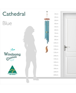 Cathedral Wind Chime - Blue