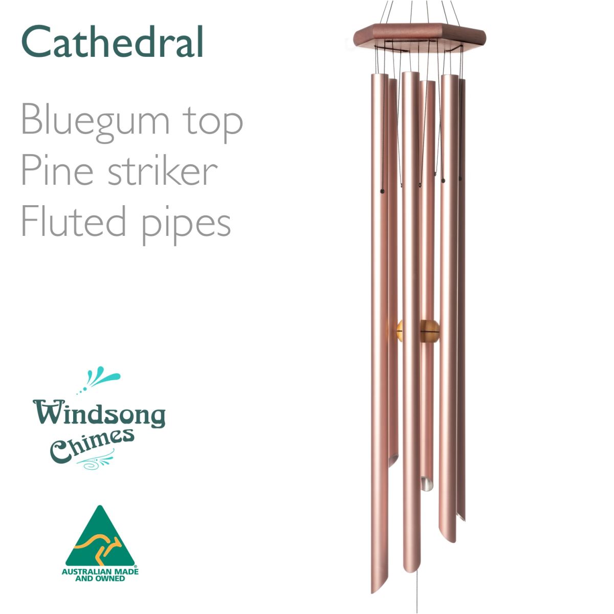 Cathedral wind chime, Australian made wind chime