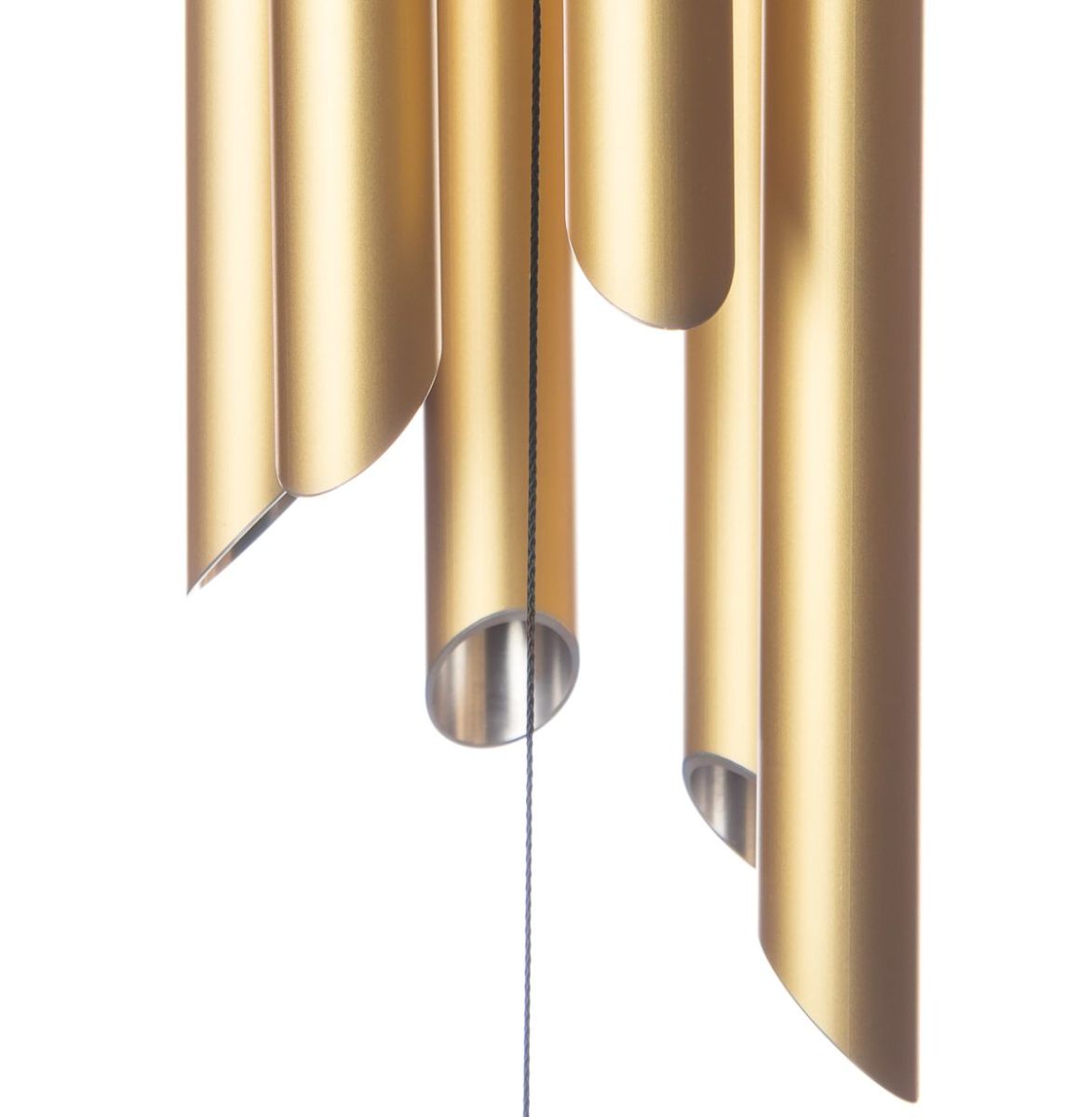 Gold wind chime for 1st and 50th wedding anniversary